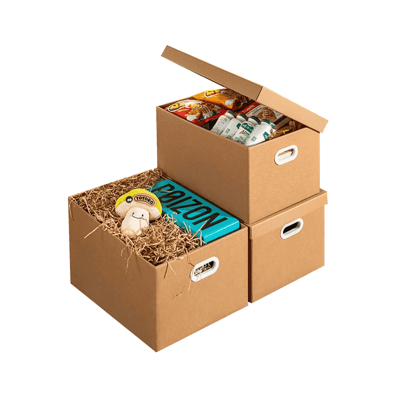 Aaltopahvilaatikoiden siirtäminen