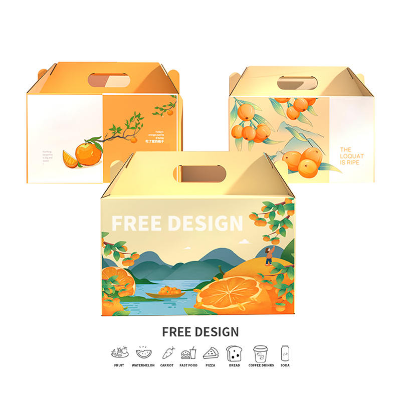 Aaltopahvin oranssit pakkauslaatikot